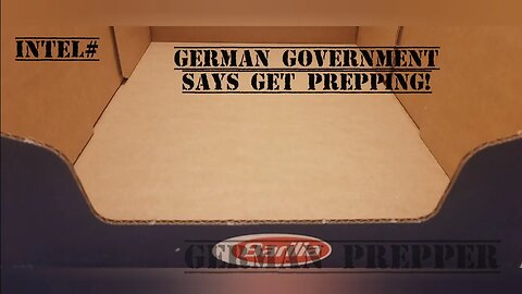 Intel# German Government Says Get Prepping!