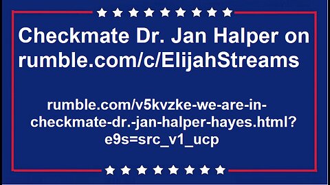 Dr. Jan Halper - Checkmate