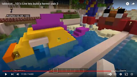 tabbycat__101's Live lets build a hermit crab 3