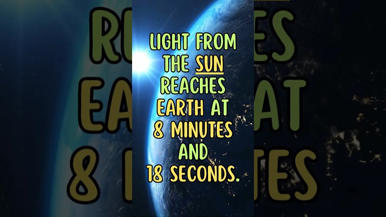 ☀🌏Did you know this fact about Space? #shortsfact #funfactsshorts #spacefacts #sun #earth #light