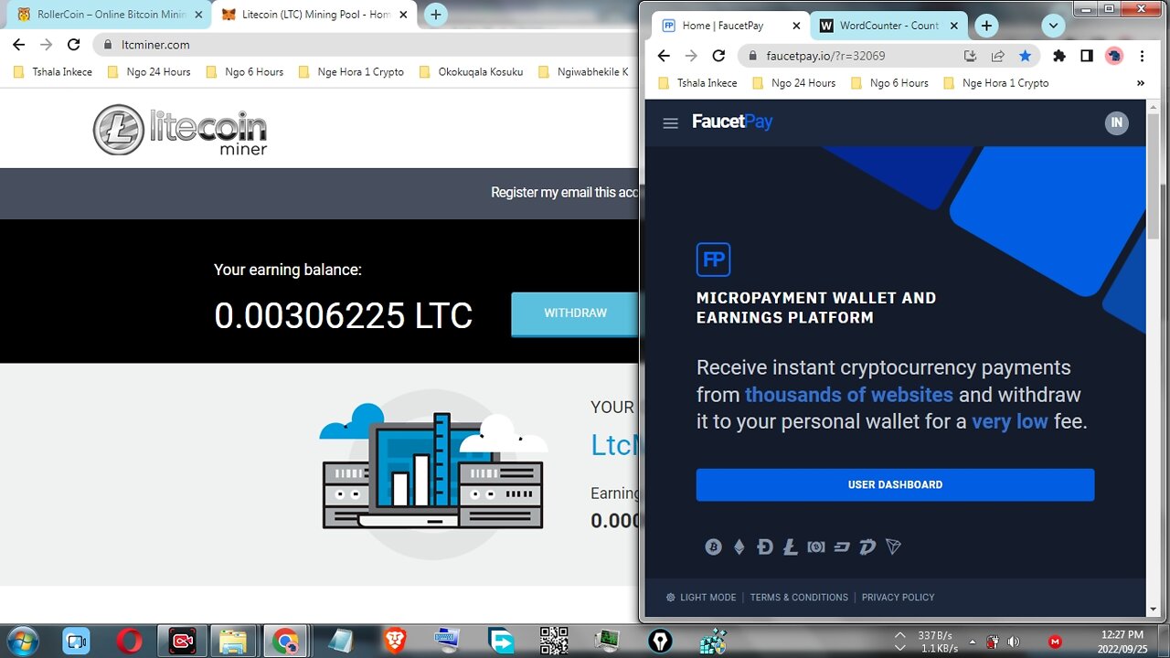 How To Make Money By Using Free Litecoin Miner At LTCMiner Step By Step And Withdraw At FaucetPay