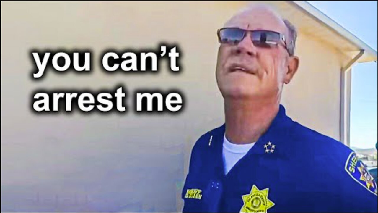 When A Corrupt Sheriff Realizes He's Been Arrested