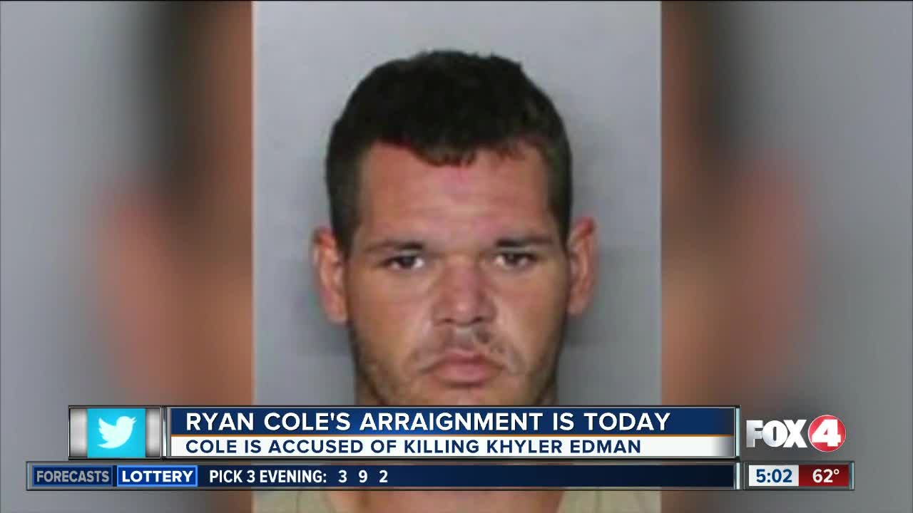 Ryan Cole set to be arraigned t oday