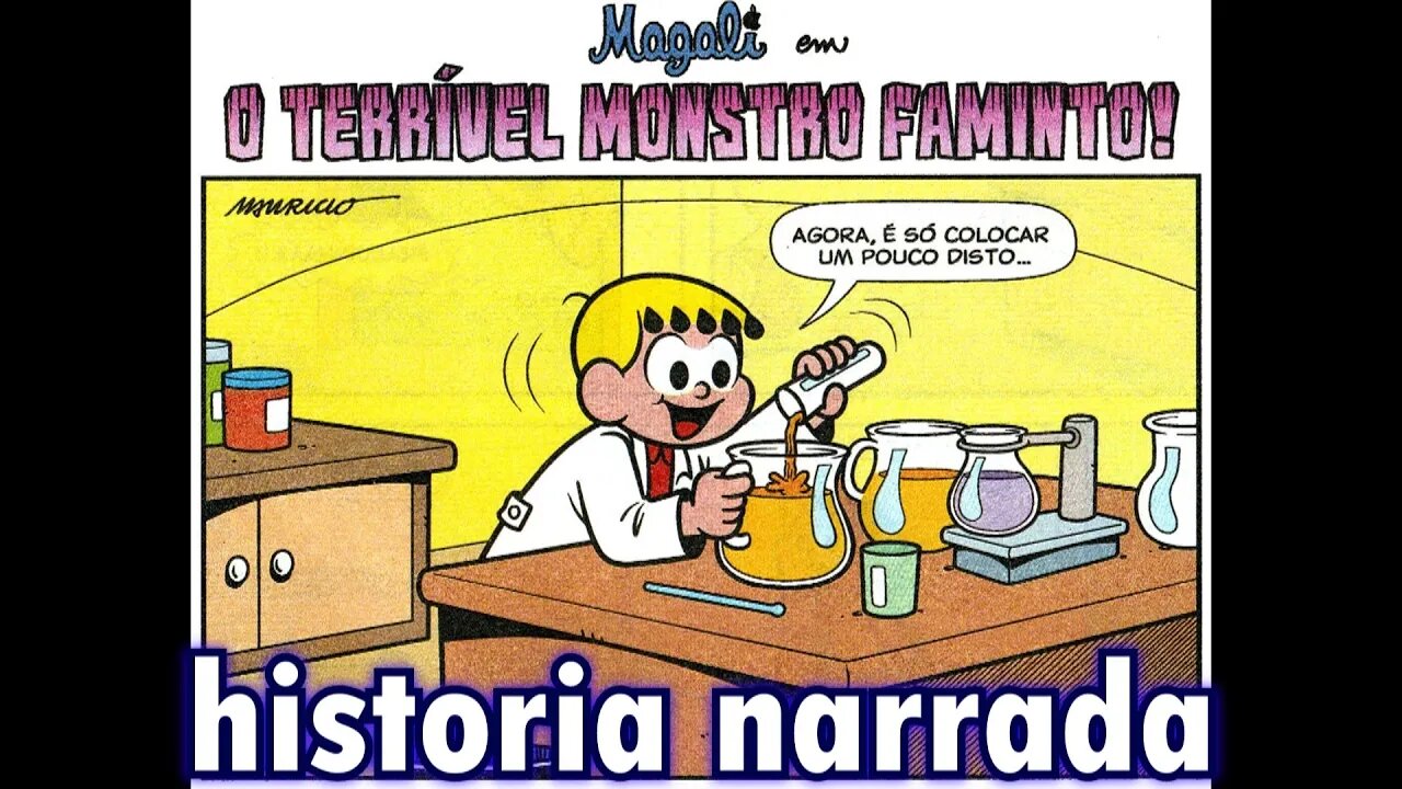 Magali em-O terrível monstro faminto | Gibis do Rapha