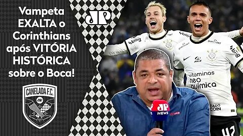 "EU TE FALO! O que o Corinthians FEZ contra o Boca Juniors foi..." Vampeta EXALTA o Timão!