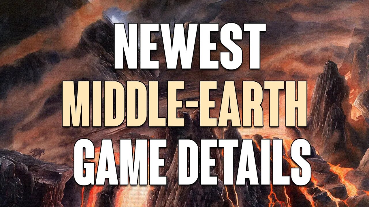 In Pre-Production! The Newest Middle Earth Game Details!