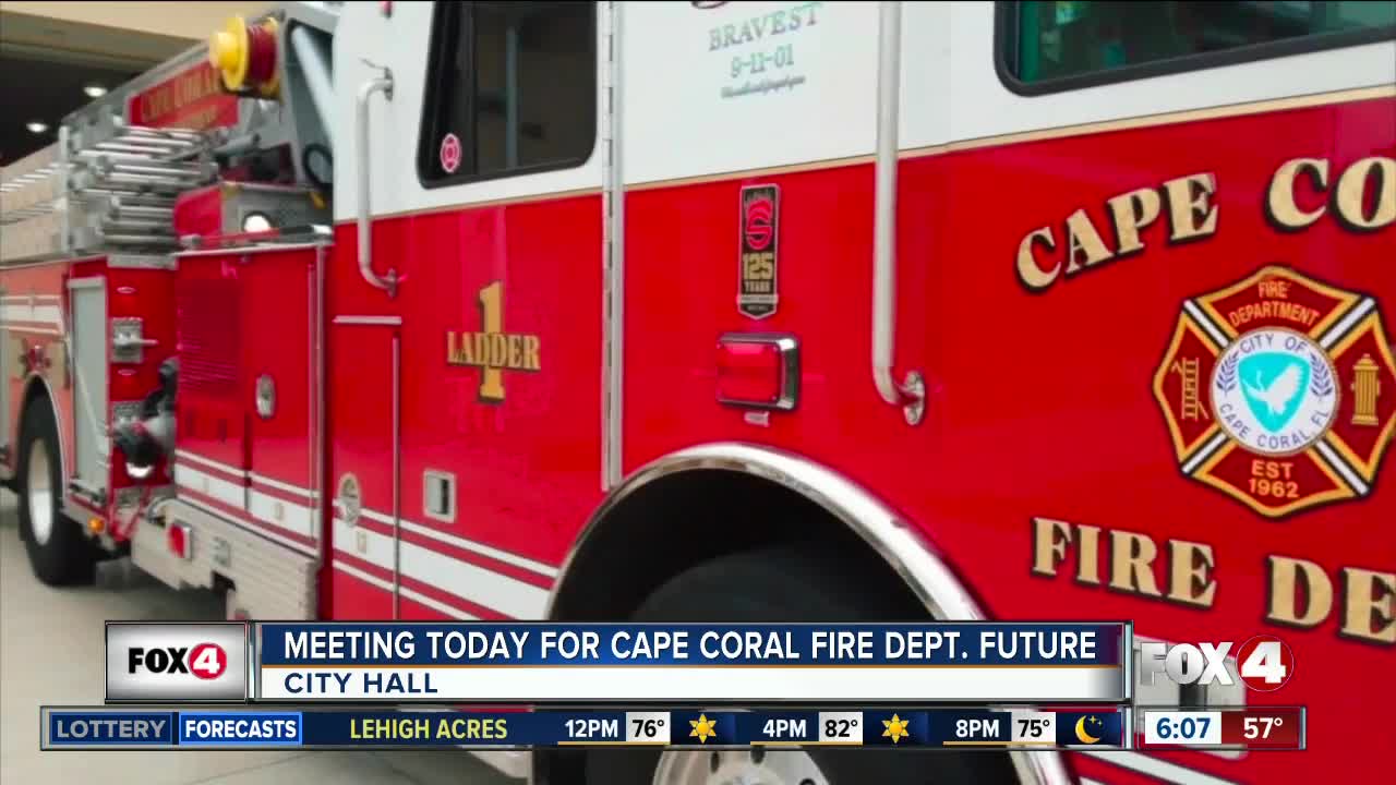 Future of Cape Coral Fire Department to be discussed at meeting