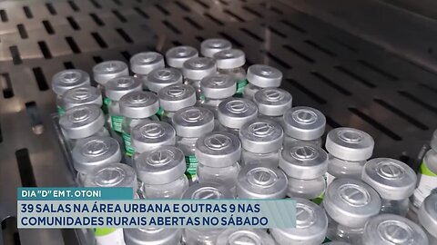 Dia D em T. Otoni: 39 Salas na Área Urbana e outras 9 nas Comunidades Rurais Abertas no Sábado.