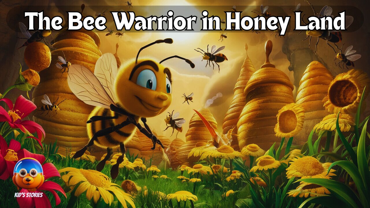 The Bee Warrior in Honey Land 🐝 Fairy Tales in English 🌛.