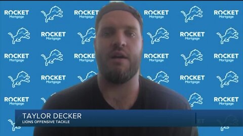 Taylor Decker patient, awaiting contract talks from Lions