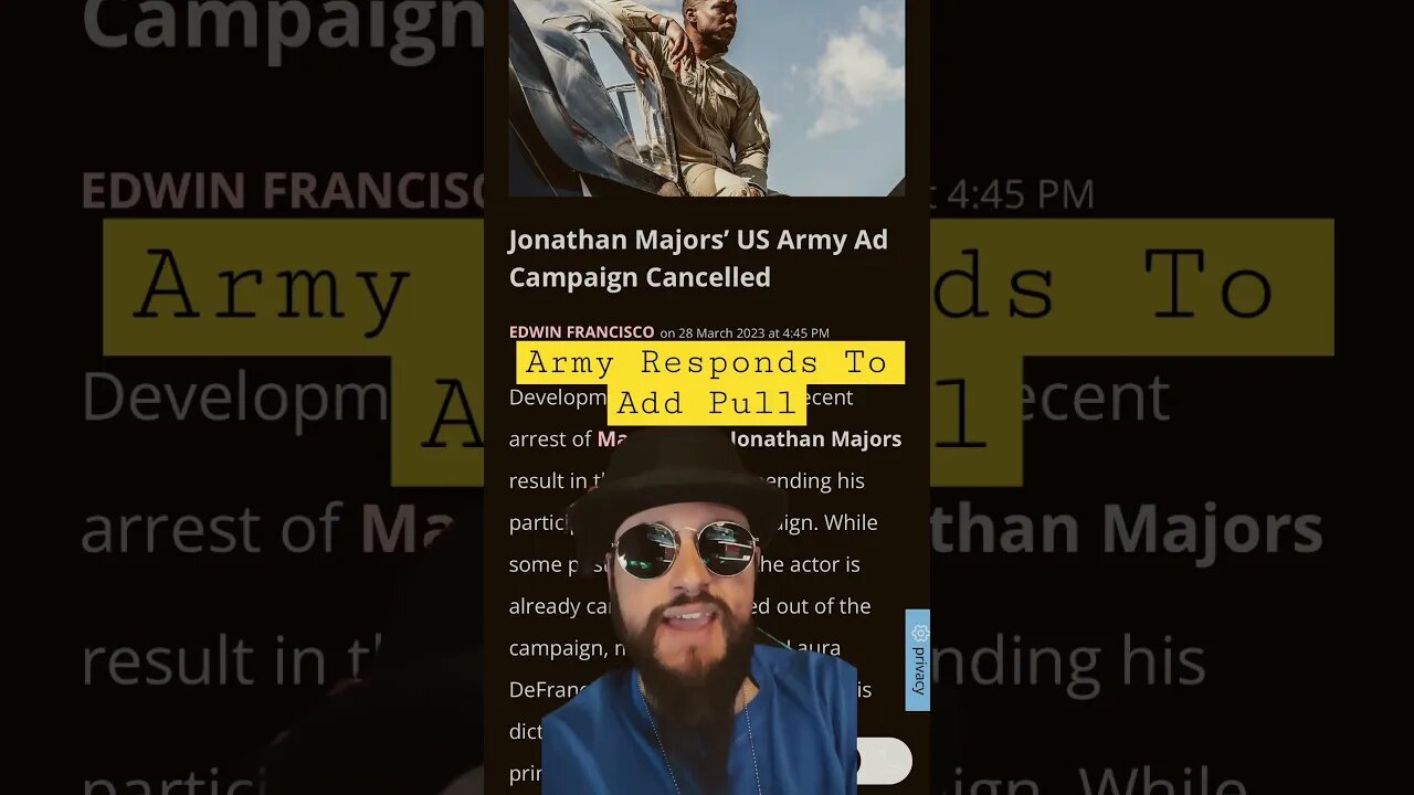 After CANCELLING Jonathon Majors AD US Army Issues Statement | Kang, Creed 3 Actor #mcu #shorts