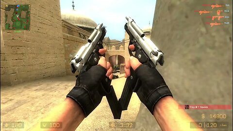Counter Strike Source Dust 2 Bots #59 Only Machine Guns