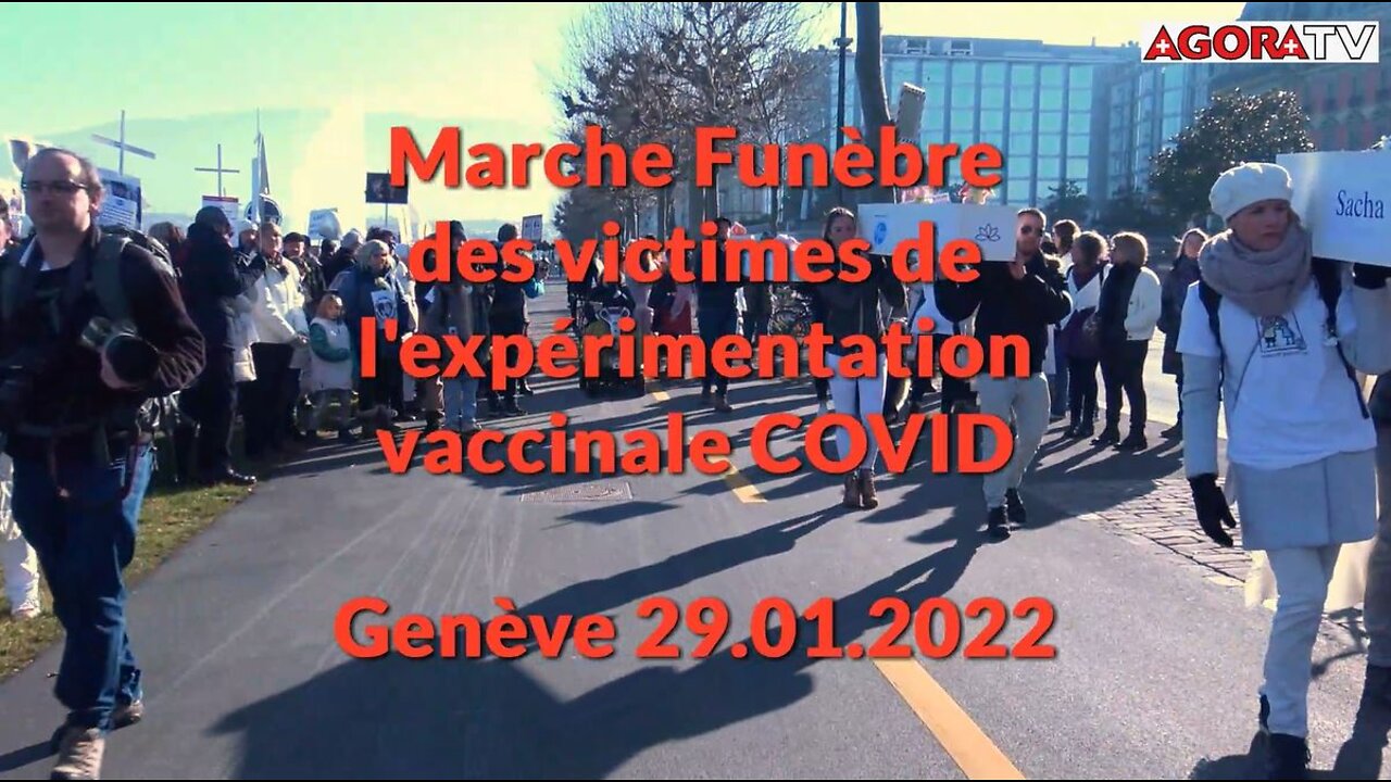 Genève 29.01.22 Marche Blanche pour les enfants victimes de l'expérimentation