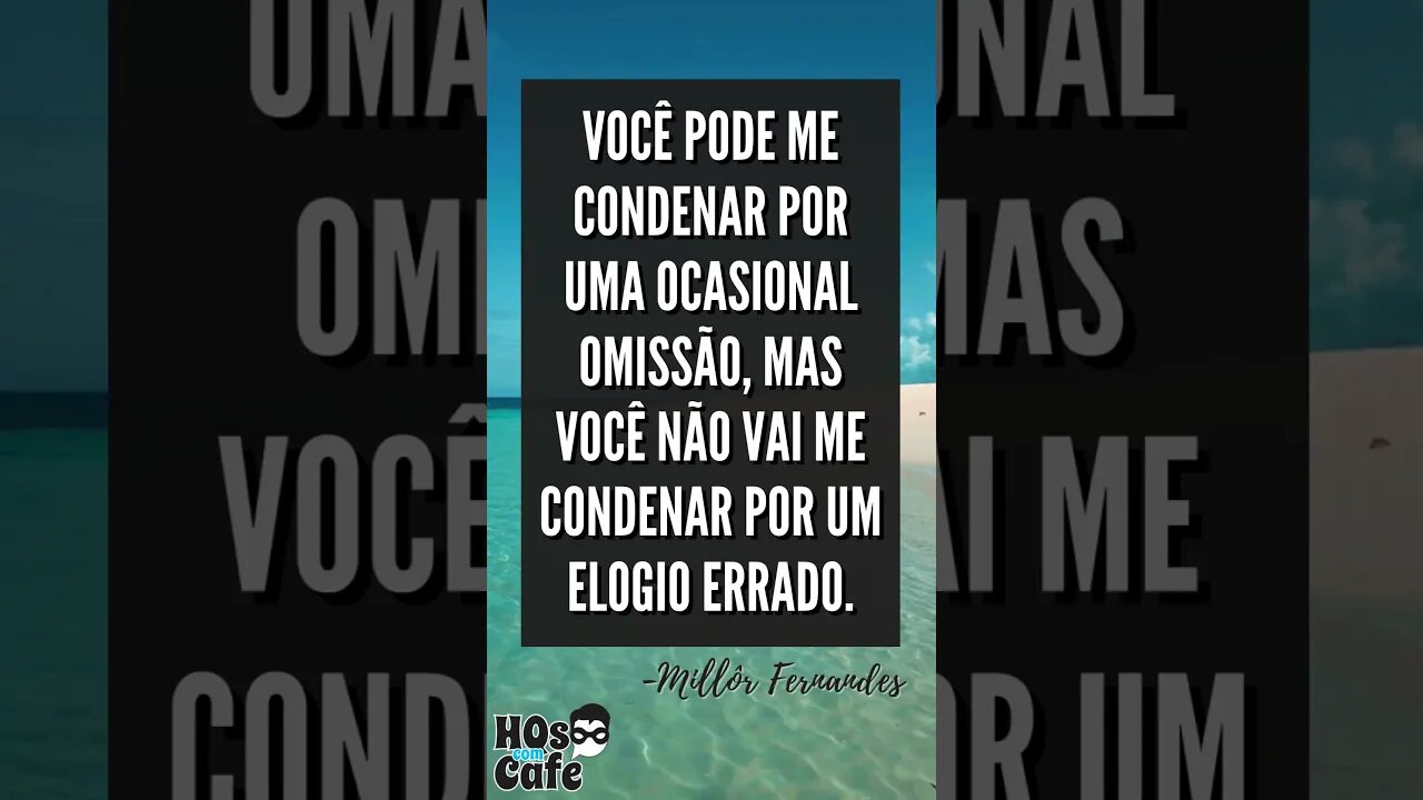 Frase do Millôr Fernandes 2 | #shorts