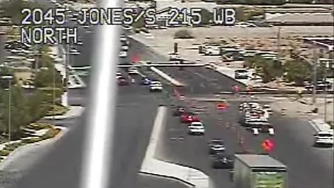 Gas leak briefly closes Jones Boulevard in Las Vegas