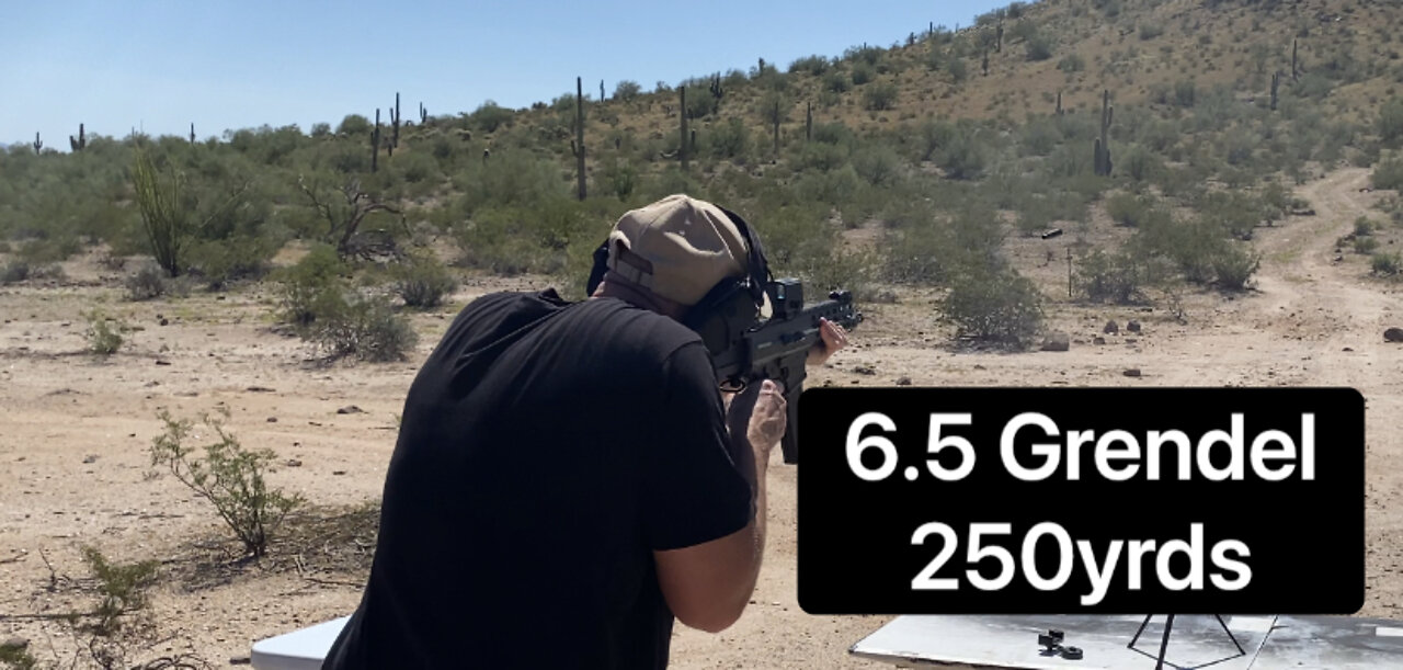 6.5 Grendel XCRL, 250yrds