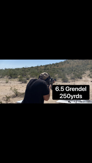 6.5 Grendel XCRL, 250yrds