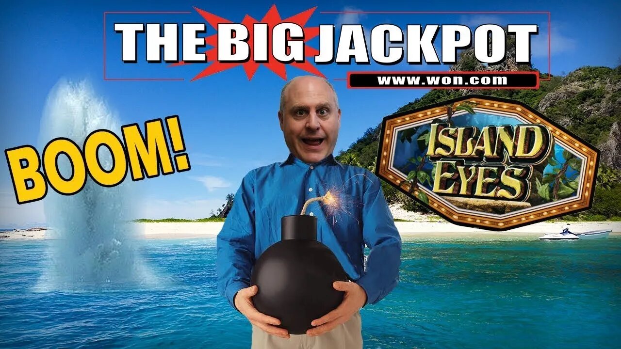 🌴 3 Bonus Rounds on Island Eyes 🌴 Big $50 Max Bet Slot Action wins!