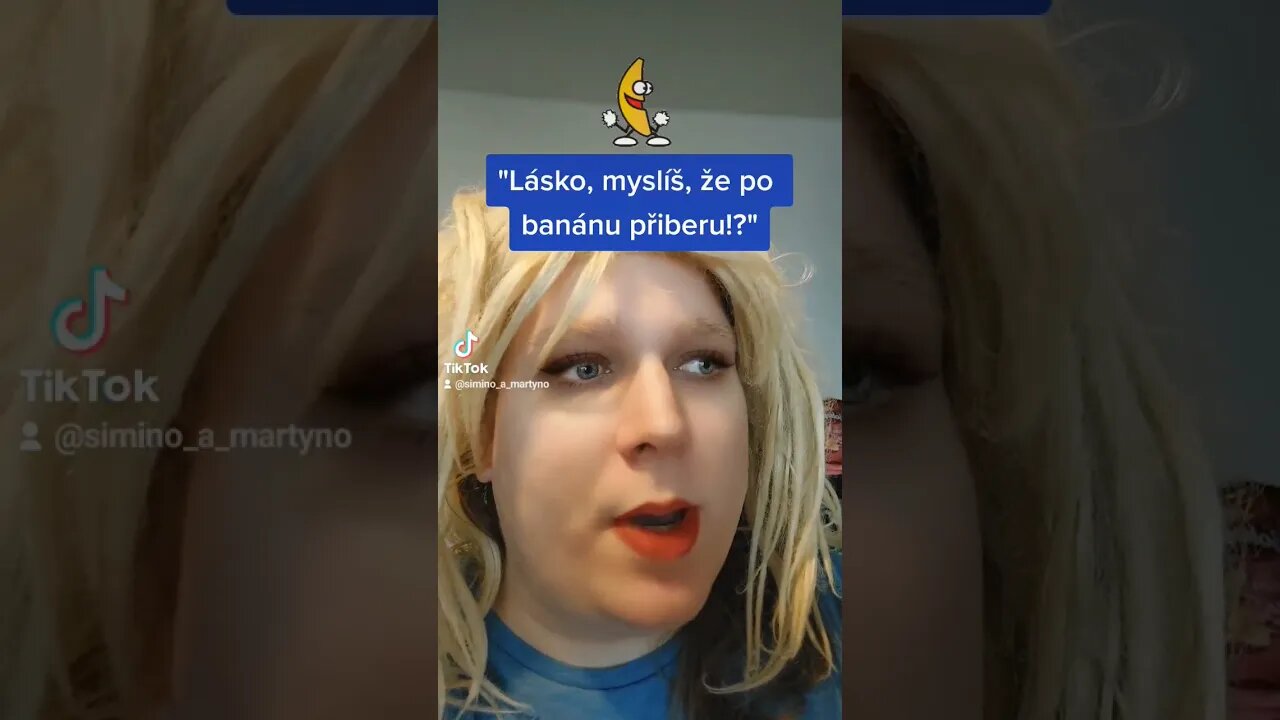 STARÁ se MĚ ZEPTALA, JESTLI po BANÁNU PŘIBERE! NEUVĚŘÍTE, CO JSEM JI ODPOVĚDĚL! 🤣 #funny #tiktok #cz