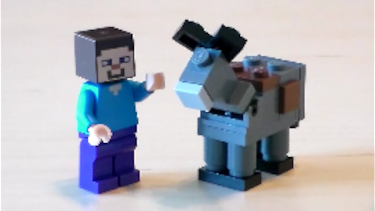 Lego Minecraft Donkey Tutorial