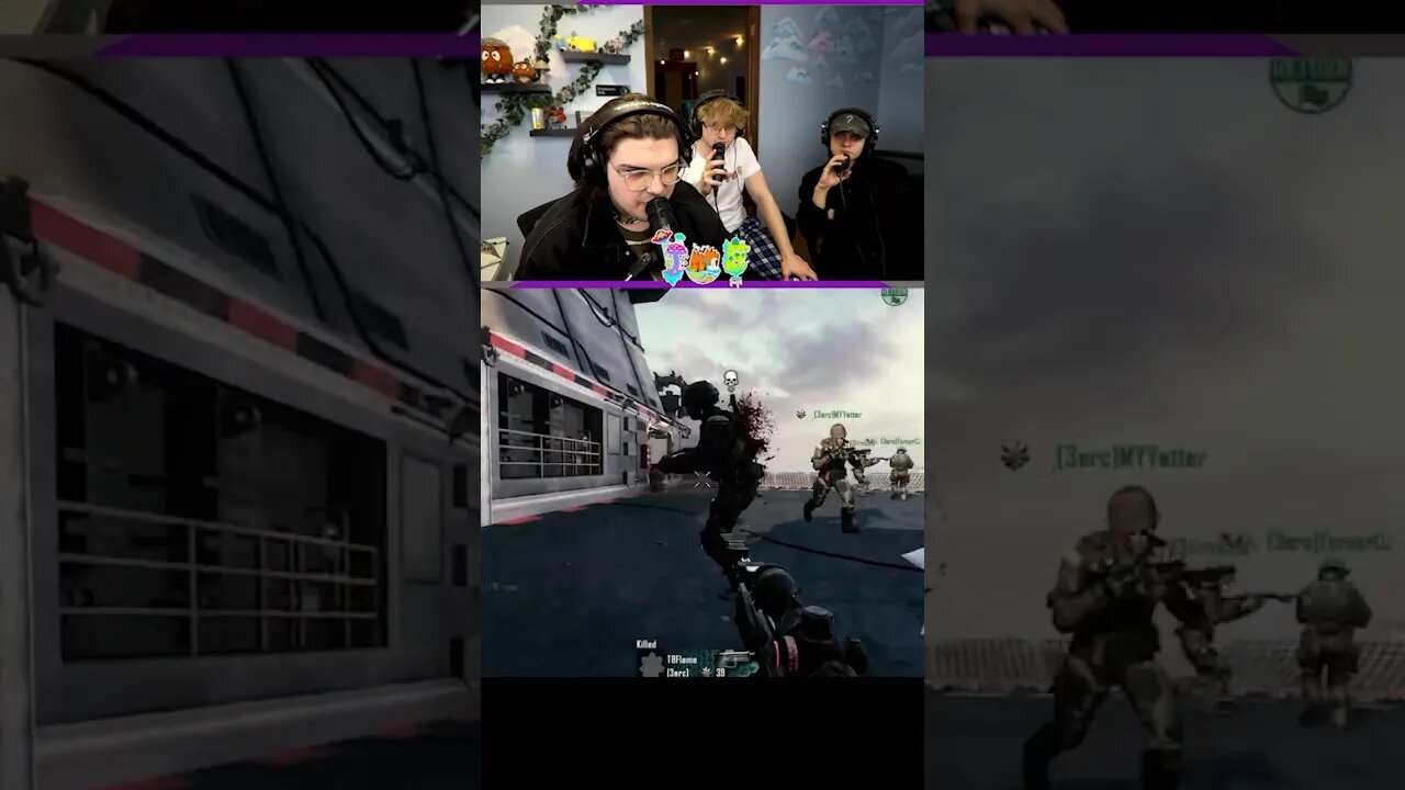 surprised he actually hit it lmao #shorts #comedy #trickshots #cod