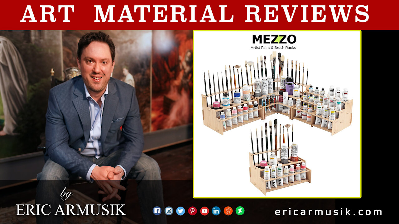 Review of Mezzo Artist Paint and Brush Racks by Jerry's Artarama