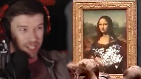 Somebody threw a cake at the mona lisa | PKA