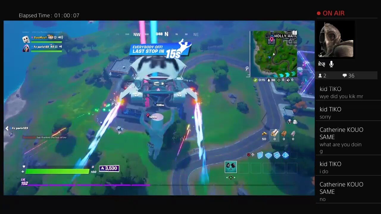 Me playing Fornite arena with Fc paris123 part 3