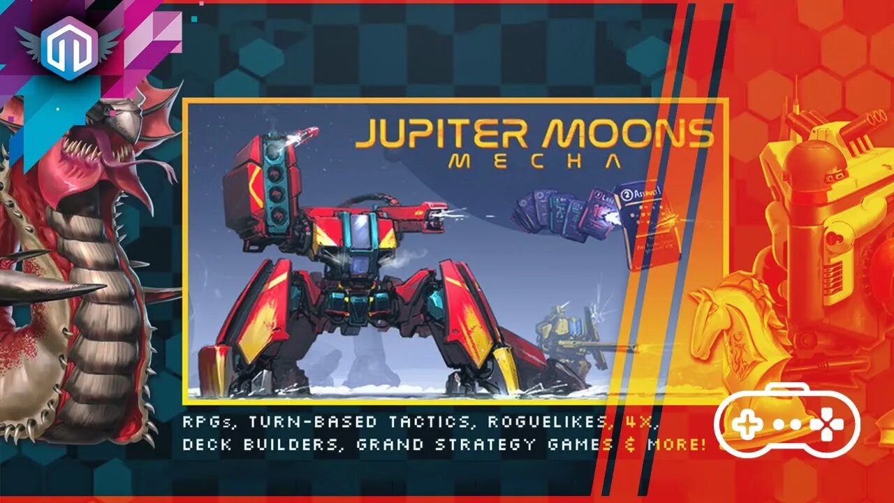 Jupiter Moons: Mecha - Construa seu robô lute pelo seu planeta, construa baralhos roguelike com robô