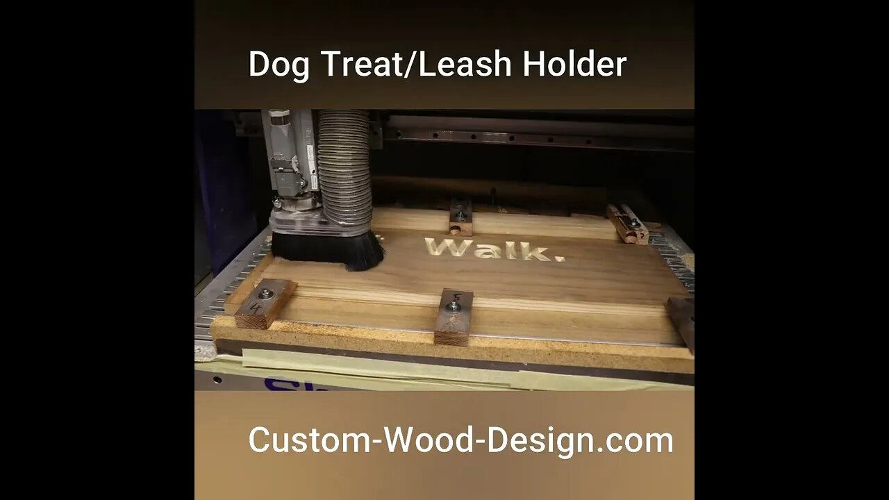 Dog Treat/Leash Holder #shorts #woodsign #signmaking #cnc #viral #fyp