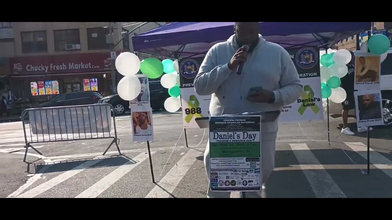 The Daniel's Day Block Party Outreach event Montgomery and Utica Ave BK NY