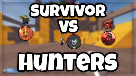 Survivor VS 3 Hunters... (Roblox Arsenal)