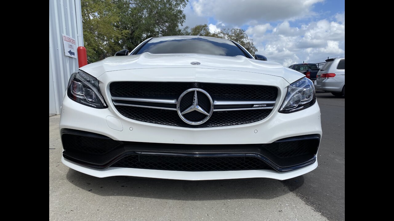 Mercedes amg c63s roof blackout