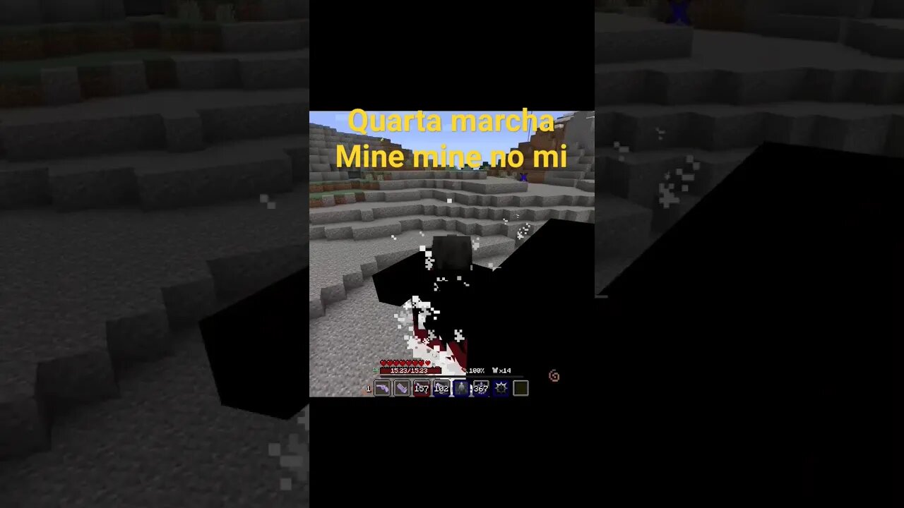 Luffy Mine Mine no mi quarta marcha muito forte #minecraft #mineminenomi #luffy