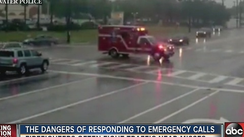 Firefighters responding to calls get flipped the bird, yelled at, and sometimes hit by angry drivers