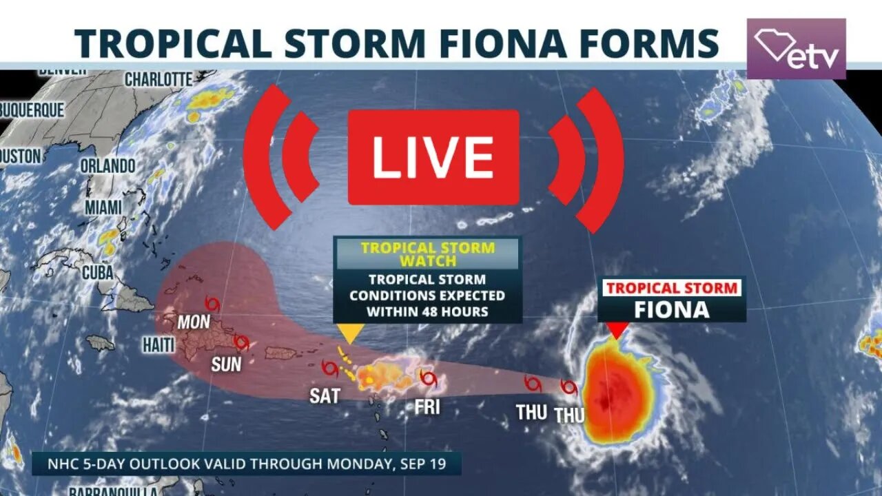 🔴LIVE: Tracking Hurricane Fiona!! Canadas Strongest Hurricane On Record!