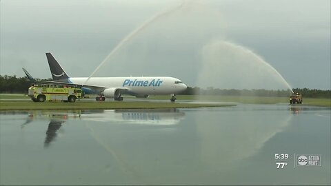 Amazon Air flies for the first time to Lakeland Linder International Airport