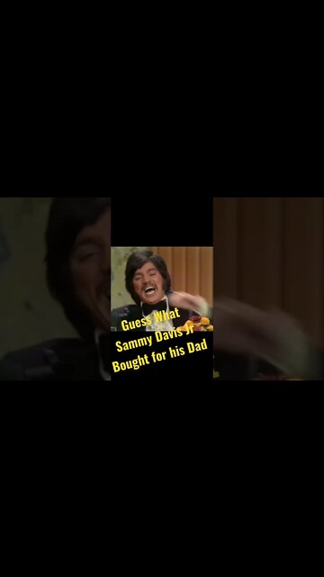 Joey Bishop - Guess What Sammy Davis Jr. Bought for his dad ???