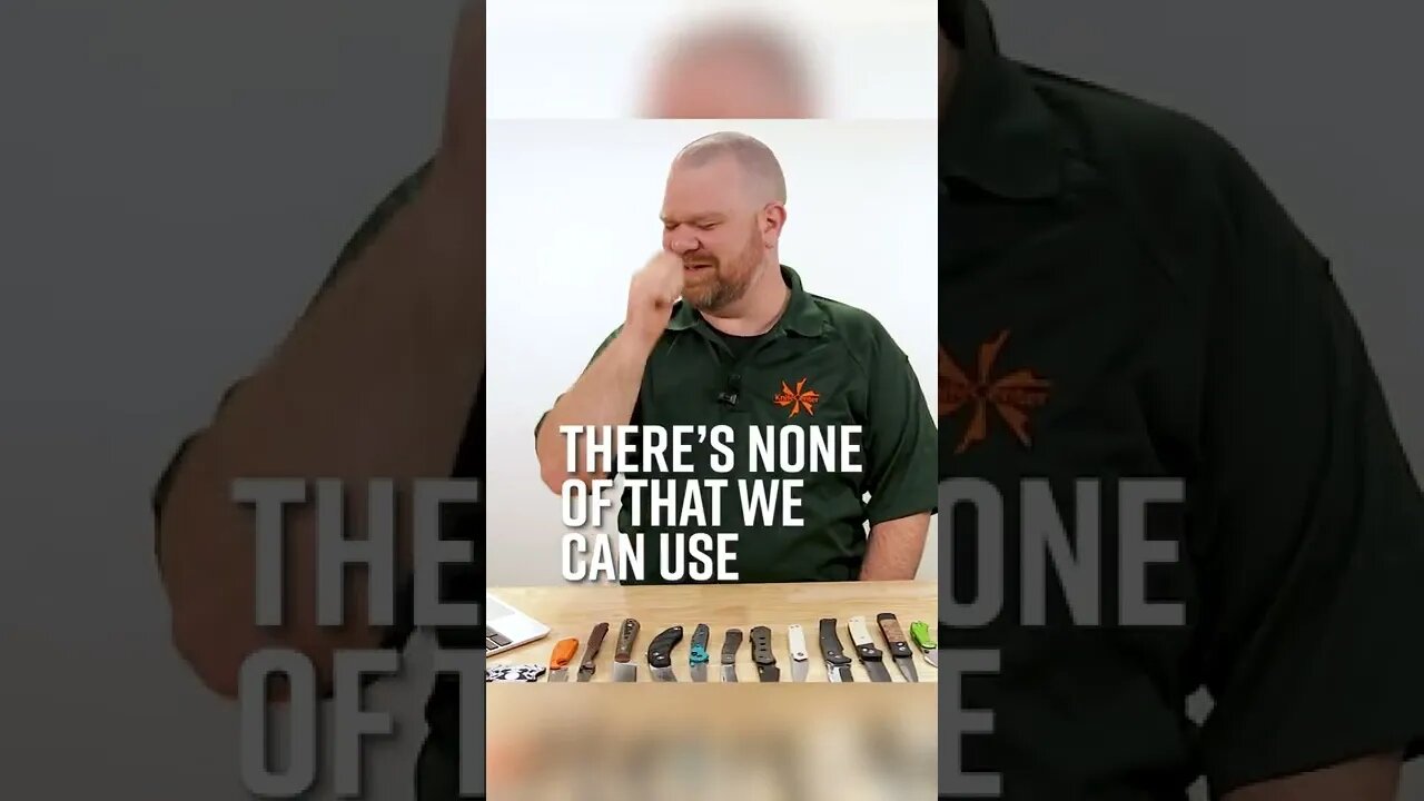 "Not necessarily a pocket knife" - KnifeCenter Outtakes #Shorts