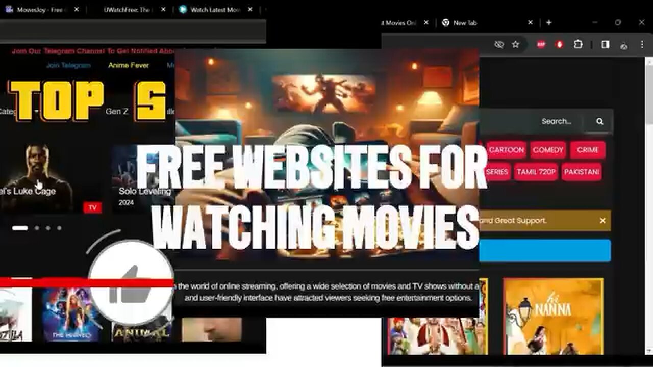 Top 5 Free websites for watching movies online .Say Goodbye to paid subscriptions