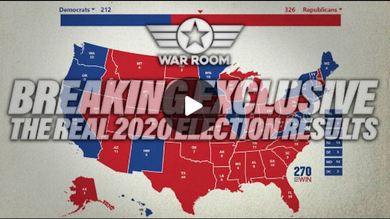 Breaking Exclusive: The REAL 2020 Presidential Election Results _