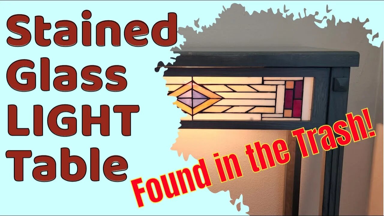 Stained Glass "Light up" Table Rescue!