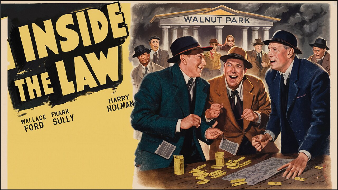 INSIDE THE LAW (1942) Wallace Ford, Frank Sully & Harry Holman | Crime, Comedy | B&W