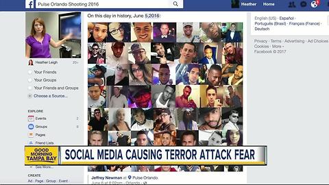 Social media making more people fearful of terrorist attacks