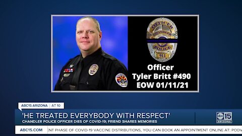 Remembering Chandler Police Officer Tyler Britt, who passed away after contracting COVID-19