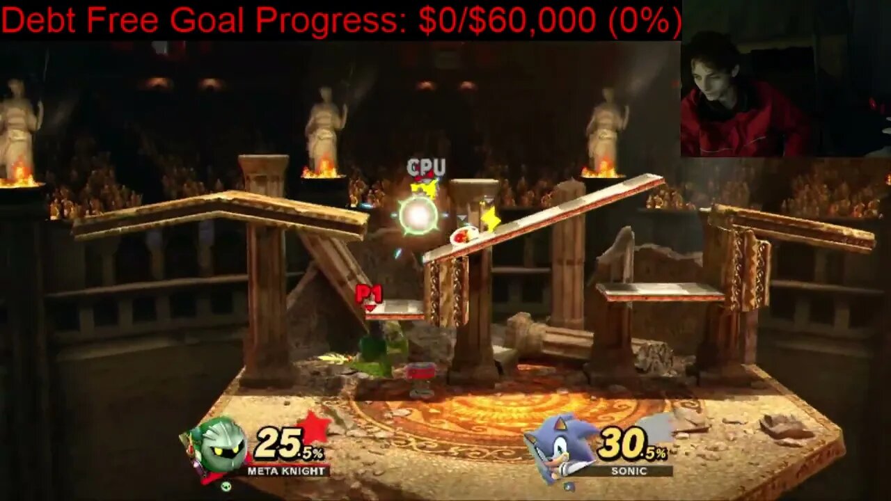 Meta Knight VS Sonic The Hedgehog On The Hardest Difficulty In A Super Smash Bros Ultimate Match