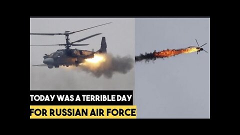 Today was a terrible day for Russian air force: Ukraine destroy 2 helicopters, 3tanks, 10 drones