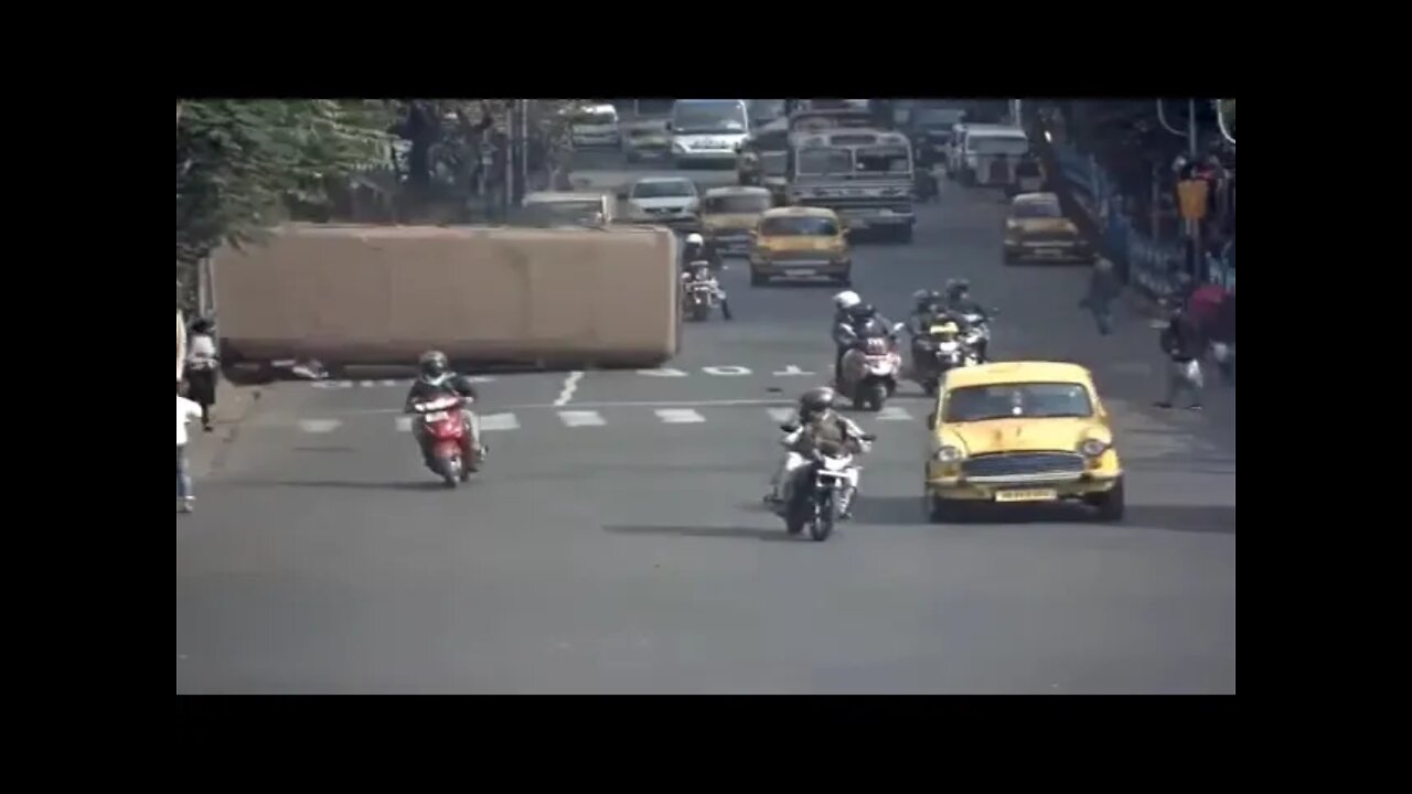 The bus full of people ended up on its side | Car Crash Brutal