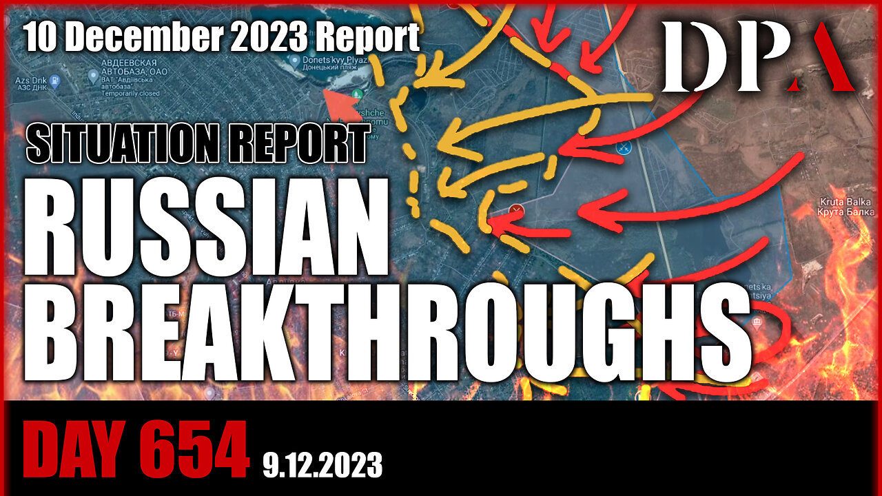 SURPRISE ADVANCE EAST OF AVDIIVKA - major frontline change Siversk & Robotyne - Ukraine SITREP D654