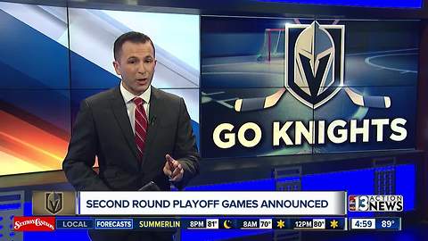 Game 1 for Golden Knights set for Thursday night